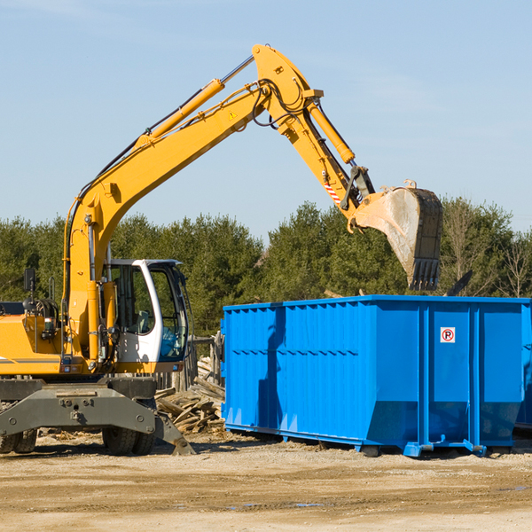 are there any restrictions on where a residential dumpster can be placed in Fiddletown California